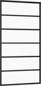 vidaXL - Schuifdeur - met - beslag - 102x205 - cm - aluminium - en - ESG-glas