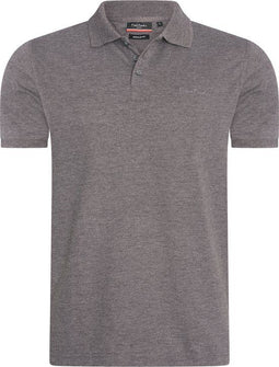 Pierre Cardin - Heren Polo SS Classic Polo - Grijs - Maat XL
