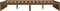 vidaXL - Bedframe - massief - hout - honingbruin - 140x200 - cm