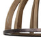 Light & Living Hanglamp DJEM - hout kop zink - L