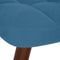vidaXL - Schommelstoel - met - krukje - fluweel - blauw