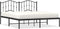 vidaXL - Bedframe - met - hoofdbord - metaal - zwart - 183x213 - cm