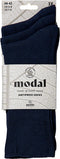 Apollo Modal Antipress Sokken - Medische Sokken - Niet Knellende Naadloze Boord - Navy Blauw (3 paar)
