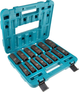 Makita B-52308 - 14-delige 1/2" Krachtdoppenset - Inclusief koffer (1 stuk)