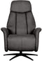 LABEL51 Oslo Fauteuil - Grijs - Stof - One Size - -