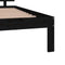 vidaXL - Bedframe - massief - hout - zwart - 120x190 - cm