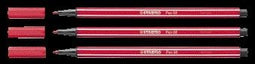 Stabilo - Viltstift pen 68/50 m donkerrood | 10 stuks
