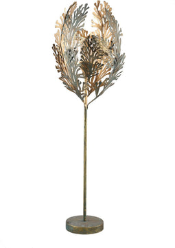 PTMD Carlyn Ronde Kandelaar - H106 x Ø24 cm - Ijzer - Goud