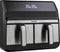 Inventum GF800HLD - Dubbele airfryer - 2 x 4 liter - 8 programma's - Dual cook functie - 80 tot 200 graden - PFAS vrij - Zwart/RVS
