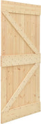 vidaXL - Schuifdeur - met - beslag - 80x210 - cm - massief - grenenhout