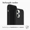 Accezz Liquid Silicone Backcover iPhone 12 (Pro) - Schokabsorberend - Zwart