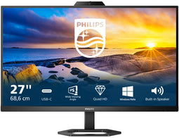 Philips 27E1N5600HE/00 - Monitor - 27" Quad HD 2560x1440 - Webcam 5MP - Zwart