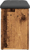 vidaXL - Schoenenbank - 82x32x45,5 - cm - bewerkt - hout - oud - houtkleurig