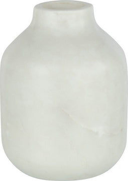 J-Line vaas Fles Marmer - steen - wit - large - Ø 11 cm