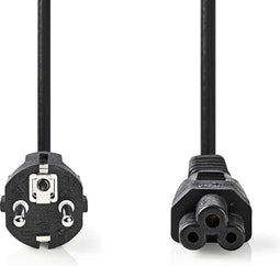 Nedis Stroomkabel - Type F (CEE 7/7) Male - IEC-320-C5 - 2.00 m - Zwart