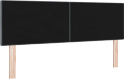 vidaXL - Hoofdbord - Met - Knopen - Donkergrijs - 160 - cm - Velvet