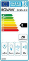 Bomann DU 652.1 IX - Afzuigkap wandschouw - 338,6 m³/uur - RVS