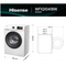 Hisense WF1Q1041BW - Wasmachine - Steam Wash 10kg 1400T - Wit
