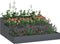 vidaXL - Tuin - Plantenbak - 3-Tier - 90x90x35 - cm - Anthraciet - Staal