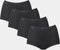 sloggi Basic+ - Dames Maxi slip - Extra zachte naden - Zwart (4-pack)