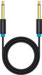 Vention 6.35mm Jack naar 6.35mm Jack Audio Kabel - Aux kabel voor elektrische gitaar, versterker, speaker en mixer - 1 meter