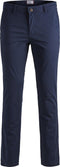 JACK&JONES PLUS SIZE JJIMARCO JJBOWIE SA - Heren Chino - Biologisch katoen - Donkerblauw W52 x L34