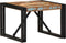 vidaXL - Salontafel - 50x50x35 - cm - massief - gerecycled - hout - meerkleurig