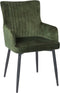 Furntastik Lomellina Eetkamerstoel, Vintage Velvet, groen