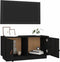 vidaXL - Tv-meubel - 80x34x40 - cm - massief - grenenhout - zwart