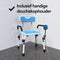 Brixy Douchestoel Met Afneembare Rugleuning En Armleuning - Anti Slip - Verstelbare Hoogte - Max.