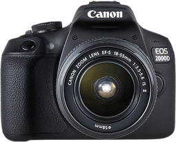 Canon EOS 2000D - Body - 24,1Mpx CMOS - Zwart