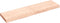 vidaXL - Wastafelblad - 120x30x(2-6) - cm - onbehandeld - massief - hout
