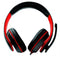Esperanza EGH300R - Over-Ear Koptelefoon - Draad - Gevoeligheid 105dBSPL/mW - Rood Zwart