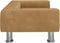 vidaXL Kinderbank 70x45x26,5 cm fluweel bruin
