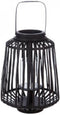 windlicht - lantaarn - rotan - zwart- hoogte 40 cm