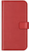Selencia Hoesje Geschikt voor Samsung Galaxy A22 (5G) Hoesje Met Pasjeshouder - Selencia Echt Lederen Bookcase - Rood
