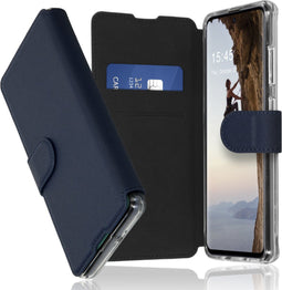 Accezz Hoesje Geschikt voor Samsung Galaxy A51 Hoesje Met Pasjeshouder - Accezz Xtreme Wallet Bookcase - Donkerblauw
