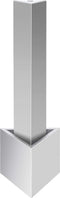 vidaXL - Tuinfontein - 48x34x123 - cm - roestvrij - staal - zilverkleurig
