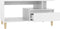 vidaXL - Salontafel - 90x49x45 - cm - bewerkt - hout - wit