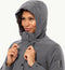 Jack Wolfskin Snowy Park - Winterjas Dames - Waterdicht 10.000mm - Grijs