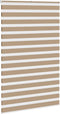 vidaXL - Zebra - Blind - 140x230 - cm - stofbreedte - 135,9 - cm - polyester - zandbruin