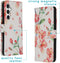 iMoshion Hoesje Geschikt voor Samsung Galaxy S23 FE Hoesje Met Pasjeshouder - iMoshion Design Softcase Bookcase - Wit / Blossom Watercolor White