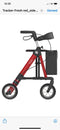 Rehasense - Rollator - Tracker - Lichtgewicht - Rood - Ruggordel - Stokhouder