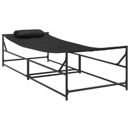 vidaXL - Ligbed - - - Antraciet - - - 200x74x73 - cm - - - Staal - & - Textilene