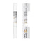 SoBuy BZR34-II-W - Hoge Badkamerkast - Waterbestendig met Verstelbare Planken en Lade - Wit 20x20x180cm