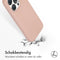 Accezz Liquid Silicone Backcover - iPhone 15 Pro - Schokabsorberend - Roze