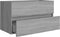 vidaXL - Wastafelkast - 80x38,5x45 - cm - bewerkt - hout - grijs - sonoma - eikenkleur