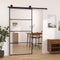 vidaXL - Schuifdeur - met - beslag - 102,5x205 - cm - ESG-glas - en - aluminium