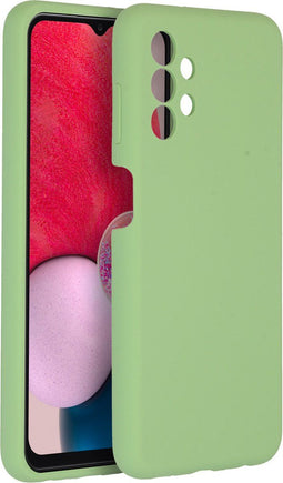 Accezz Samsung Galaxy A13 (4G) - Liquid Silicone Backcover - Schokabsorberend - Groen