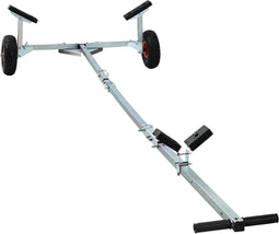 vidaXL - Boottrailer - met - 2 - Wielen, - Opvouwbaar - en - Verstelbaar, - 160 - kg - Staal